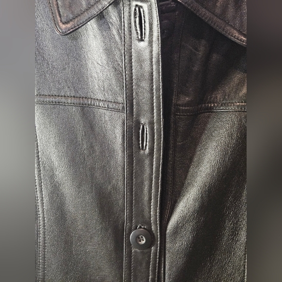 #183 Wilson Women's Dark Brown Leather Jacket - Picture 3 of 6